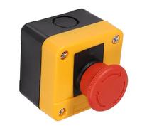 Tbest Interruptor de Emergencia con Botón de Champiñón Rojo, 10A | Hecho de plástico duradero, diseño compacto, adecuado para circuitos de control automático.