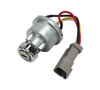 Tbest Interruptor de Encendido con 2 Llaves, Interruptor de Encendido de Arranque Interruptor de Llave de Encendido Aleación de Aluminio 1107887 para Caterpillar 906H 906H2 906K 906M