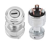 Tbest Interruptor de Encendido Interruptor de Arranque Bloqueo de Arranque 2 Llaves Reemplazo Directo Universal Metal Premium 12V 24V para Coche Motocicleta Barco
