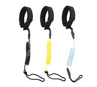 Tbest Invento Surf, Correa de Tabla de Surf,Surfboard Board Surf Leash Cable Correa Tabla de Surf Correa de Pierna de Paleta de Tabla de Surf Correa Cable en Espiral Stand Up Paddle Board(Negro)