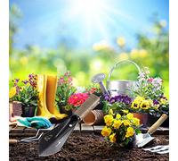 Tbest Jardín de Alta Resistencia - Herramienta Múltiple de Acero de Alta Resistencia con Antideslizante para Excavar, Desmalezar, Acampar, Sobrevivir, Actividades Al Aire Libre (BLACK)