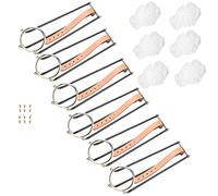 Tbest Juego de 6 Piezas de Riel Empire de Repuesto para Mesa de Billar Estándar con Bolsillos de Red, Rieles de Metal Resistentes para Mesa de Billar Profesional, Accesorios de Galvanizados