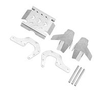 Tbest Juego de Armaduras de Chasis RC para Coche LOSI LMT AXLE 1/8 RC - Parachoques Delanteros Anticolisión de Acero Inoxidable y Placas Protectoras - Piezas de Mejora