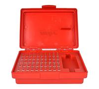 Tbest Juego de Calibradores de Pin M0, 50 Uds., Juego de Calibradores de Enchufe de Acero de 0,0002 Pulgadas para Comprobar el Tamaño del Orificio, Calibración de Micrómetro de Calibrador Go No-go,