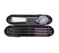 Tbest Juego de Dardos con Punta de Acero Inoxidable Exquisito Profesional de 3 Piezas con Estuche de Almacenamiento para Principiantes Jugadores Profesionales Regalo de Juego Deportivo
