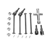 Tbest Juego de Eje de Transmisión Delantero Trasero RC Eje de Transmisión CVD de Acero para SCY 16101 16102 16103 16201PRO 1/16 RC Car - Kit de de Dogbone de Alta Resistencia para de Potencia