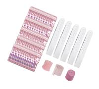 Tbest Juego de Marcadores de Acrílico, Suministros de Manualidades | Incluye 50 marcapáginas, elegantes cintas rosadas y diseño.