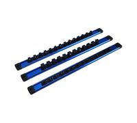 Tbest Juego de Organizador de Enchufes Magnéticos, Soporte de Rieles de Aleación de Aluminio Duradero con Clips Giratorios de 360° para Almacenamiento de Cajas de Herramientas, Kit