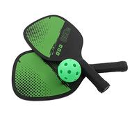 Tbest Juego de Pickleball 2 Paletas y 4 Pelotas con Bolsa de Almacenamiento - Raquetas Ligeras de Madera de álamo y Pelotas de Plástico para Deportes de Interior Al Aire - Agarre Ergonómico