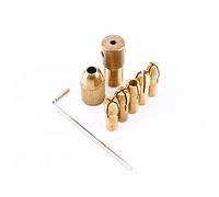Tbest Juego de Pinzas para Taladro de Cobre, 0,5mm-3mm, para Taladro Manual, Portabrocas para PCB, ABS, Madera y Aluminio, Accesorio para Herramientas de