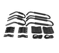 Tbest Juego de Portaequipajes para Kayak, Montaje en Techo en Forma de J, Portaequipajes para Kayak, Canoa, Barco, Surf, esquí, Coche, SUV, Barra Transversal con Almohadillas EPDM,