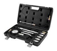 Tbest Juego de Probador de Compresión para Automóvil, 0-300 PSI / 0-20 Bar, Kit de Medidor de Compresión de Presión de Cilindro con Adaptadores de Latón para Motocicletas, Automóviles