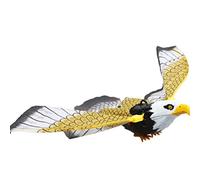 Tbest Juguete Colgante de águila Luminoso con Ojos Parpadeantes y Sonido | Diseño de halcón, ojos intermitentes LED, efectos de sonido activados por movimiento, clima, para jardín, granja,