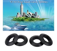 Tbest Kayak Paddle Drip Ring - 4Pcs Gomas de Goma universales durables reemplazo para Kayak Canoa Rafting paletas Eje Negro