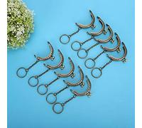 Tbest Kissp Metal Bag Frame Bloque Tono de Bloqueo Retro Bronce para DIY 10pcs 5cm Amantes de los Bolsos