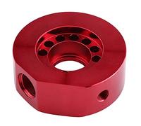 Tbest Kit Adaptador de Placa de Filtro de Aceite Enfriador de Motor de Alto Rendimiento con Acabado Anodizado Ajuste Universal para B16 B17 B18 Vtec Head to LS B20 Block Rojo Plata (rojo)