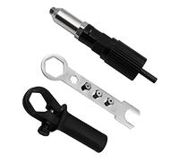 Tbest Kit de Adaptador de Remachadora Eléctrica para Taladro, Juego de Convertidor de Remaches de Metal, Accesorios para Herramientas Manuales que Ahorran Mano de Obra con Punta de Acero de Aleación y