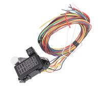 Tbest Kit de Arnés de Cables de 12V y 8 Circuitos Universal para Camión Hot Rod con Tecnología Plug and Play