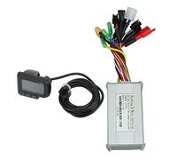 Tbest Kit de Controlador de Motor de Bicicleta Eléctrica Alto Rendimiento 17a 3 Onda Sinusoidal con Medidor LCD EN06 para 24V 36V 48V 250W 350W Scooter sin Escobillas Conversión de