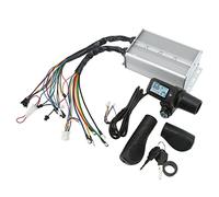 Tbest Kit de Controlador de Motor sin Escobillas Alto Rendimiento 1500W 36V 48V Bicicleta Eléctrica Scooter Control de Velocidad Panel LCD con Cerradura Carcasa de Aleación de Aluminio