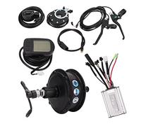 Tbest Kit de Conversión de Bicicleta Eléctrica, Panel LCD5 de 36V y 350W, Cassette de Engranaje sin Escobillas, Kit de Motor de Cubo de Transmisión Trasera (para radios de llanta de 24 Pulgadas)