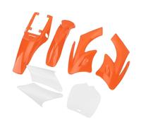 Tbest Kit de Cubierta de Cuerpo de Carenado de Plástico Reemplazo de Guardabarros de Motocicleta a Prueba de Golpes para Apollo Dirt Bike Chino de 2 Tiempos 49 7 Piezas ABS Cubiertas (ORANGE)