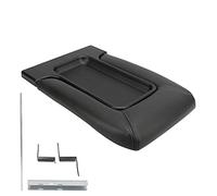 Tbest Kit de Cubierta de Tapa de Consola Central, Reemplazo de Placa Base ABS de Cuero Sintético para XL 2001 2006, Negro