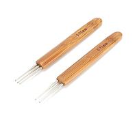 Tbest Kit de Ganchillo para Rastas, Herramientas de Trenzado de Acero Inoxidable con 3 Ganchos y 2 Ganchos con para Trenzas en Caja, Giros, Tejido Profesional para el Cabello y Juego de Manualidades