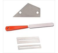 Tbest Kit de Herramientas 3 en 1 Para Guitarra, Inscritor de Cuerdas, Extractor de Pasadores, Balancín de Traste de Acero Inoxidable, Protectores de Diapasón, Lima Para Coronar