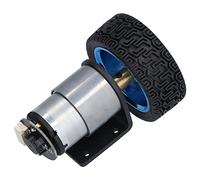 Tbest Kit de Motor Codificador Eje de 6 Mm con Soporte de Montaje para Robot de Automóvil DC6V JGB37-520 Tamaño Compacto y bajo Nivel de Ruido (70RPM)