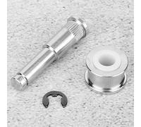 Tbest Kit de Reparación de Rodillos de Pasador de Bisagra de Puerta, Juego de Aluminio de Alta Precisión Resistente para Camionetas GM C SUV 2007 2011, Color Plateado