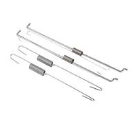 Tbest Kit de Resorte de Retorno del Acelerador, 2 Juegos Controlador de Velocidad del Resorte de Retorno del Acelerador de Metal Varilla de Conexión del Resorte del Acelerador de Metal