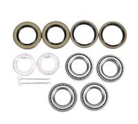 Tbest Kit de Rodamientos de Eje de Remolque para Ejes de 1-1/16 Pulgadas | Piezas de Acero, Retenes de Aceite de Doble Labio, Protección contra el Polvo, Uso para Remolque, Ajuste de 1-1/16