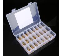 Tbest Kit Surtido de Condensadores Cerámicos Monolíticos, 1200 Unidades, 24 Valores, 10pF, 10uF, 50V, para Proyectos Electrónicos, Reparación de Circuitos, Prototipos