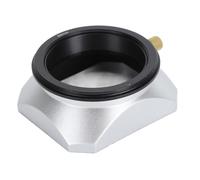 Tbest Lente capó Retro Cuadrado Mate de 58 Mm de 58 Mm para Cámara Digital sin Espejo Fotografía Profesional Accesorio de Aluminio ABS ABS Plateado