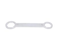 Tbest Llave de Eje para Motocicleta, Herramienta Portátil de Viaje para Tuercas de Eje 27 Mm 32 Mm con Acabado Pulido Cr y Marcas de Tamaño Grabadas, for Viajes y Mantenimiento de