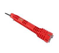 Tbest Llave de Grifo, Herramienta de Plomería ABS, Doble Cabezal para Suministro de Tuercas, Válvulas de Globo, Cestas de Colador, Llave de Tubo con Antideslizante para Instalación y Reparación de