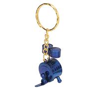 Tbest Llavero de Mini batería: Llavero de Instrumento Musical de Metal para Amantes de la Música y Accesorio Portátil para Mochila, Bolso o Llaves de Coche (Blue)