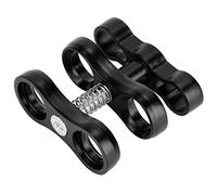 Tbest Luces de Buceo Mariposa Clip Brazo Abrazadera Montaje Bola Junta Conector Bola Abrazadera de Aluminio Soporte Clip Adaptador para cámara