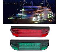 Tbest Luces de Navegación Marina 4 Piezas Bombillas de Señal Impermeables | Placa de circuito sellada, sumergible, de larga duración, montaje en superficie, universal para vehículos de 12 V