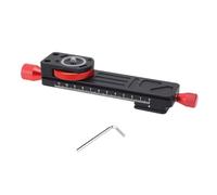 Tbest Macro Rail Slider de Alta Precisión Placa de Aluminio de Aluminio Rack Liso Movimiento de Piñón Ajustes de Enfoque Fino para Cámaras sin Espejo Fotografía