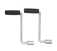 Tbest Manija de Manivela para Remolque, Hierro Galvanizado de Alta Eficiencia, Varilla Manual de Repuesto Duradera y Estable para Camiones, Campistas, (Enchufe de 19 mm)
