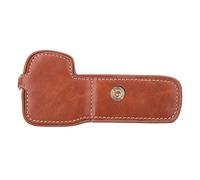 Tbest Media Funda de Cuero PU para Cámara A9 A7RIII A7III - Ligera con Apertura Inferior y Tornillo para Trípode de 1/4 de Pulgada - Carcasa de Agarre Resistente a los Arañazos (Brown)
