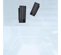 Tbest Micrófono Inalmbrico con Clamp/Holder, Luz y Luz, y, Micrófono para Telefono MÓVIL, Recargable, Mantenimiento, Evaluación en Vivo, Vlog, Reunión de Enseñanza con una (Interfaz iOS)