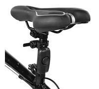 Tbest Mini Alarma para Candado de Bicicleta, Alarma de Vibración Antirrobo con Control Remoto y Sirena de 120 DB, Seguridad de Ciclismo para Bicicleta/Eléctrica, Recargable por USB (Black)