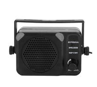 Tbest Mini Altavoz Externo NSP150V Amplificador de Sonido Portátil Radio CB VHF UHF Transceptor Accesorios para Automóvil Cable de 4 Metros de Metal ABS Negro