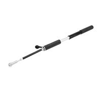 Tbest Mini Bomba de Bicicleta Portátil 160PSI Neumático de Bicicleta Telescópico de Alta Presión con Cuerpo de Aleación de Aluminio CNC Se Adapta a Válvula Presta y Americana para (Black)