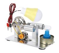 Tbest Mini Modelo de Motor de, Juguete Experimental de Ciencias Físicas para Niños, Artesanía Educativa de Acero Inoxidable para Aprendizaje en el Aula y Proyectos Stem
