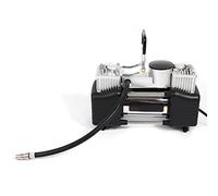 Tbest Minicompresor de Aire Portátil de 2,5 Bar, Bomba de Presión para Inflar Neumáticos de Coche, 12 V, Compacto y Ligero para Vehículos 4x4, Tractores y bicicletas. Color Negro y