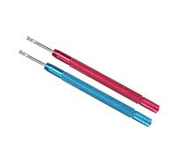 Tbest Mira Las Manos de la Palanca del Engranaje de la Herramienta de Reparación de Relojes para Vigilar Las Manos Aguja Azul + Rojo 2pcs para Expertos en Relojes para Expertos en